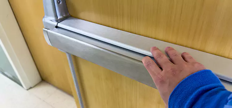 Installing a Push Bar on a Door Roy